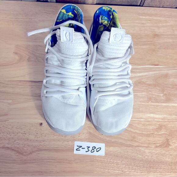 Nike Sneakers Shoes Boys US 6.5Y Zoom KD Warriors AJ 7781-101 - Picture 7 of 12